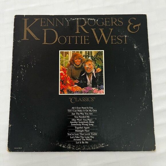 LP Vinyl Kenny Rogers & Dottie West Classics with Intact Dust Cover and Sleeve - Picture 1 of 8